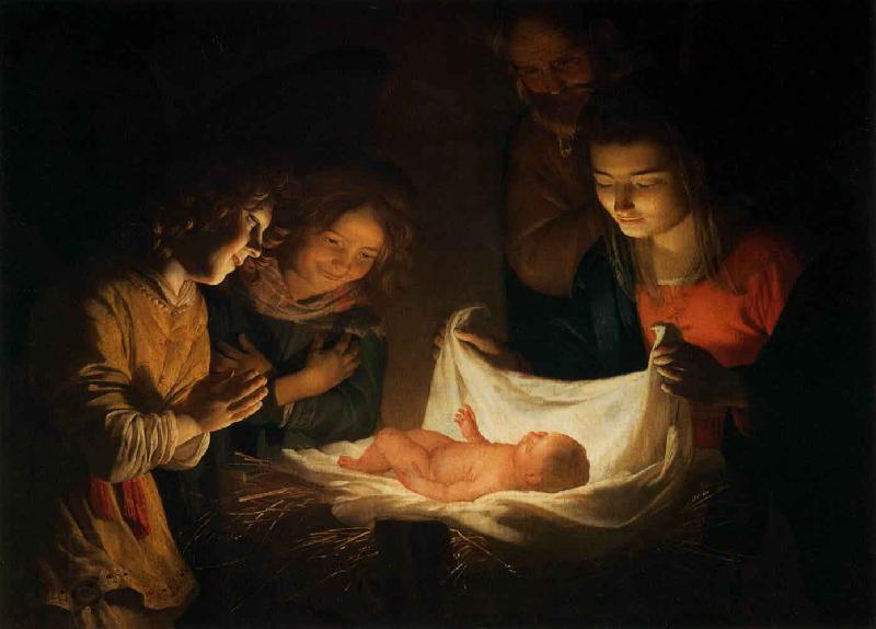 Gerrit van Honthorst Adoration of the Child China oil painting art
